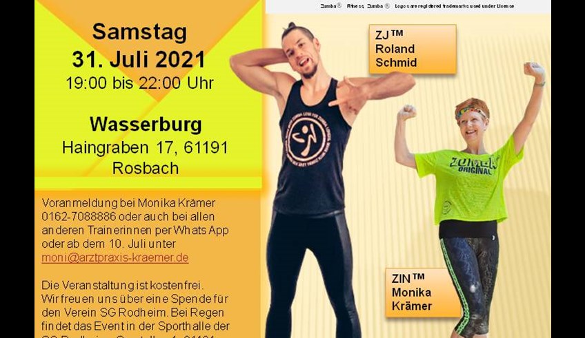Plakat Hochformat Version Neu Zumba Party