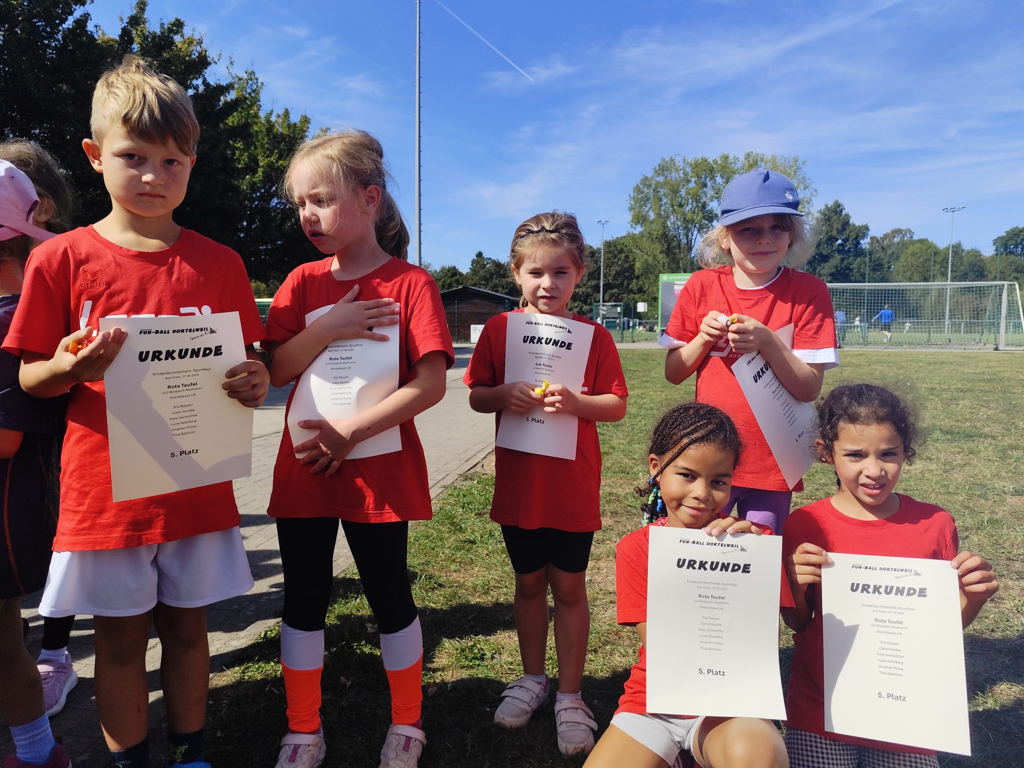 Team U8 Rote Teufel Urkunden